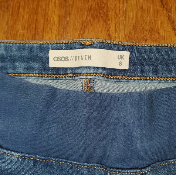 ASOS Blue Distressed Women's Jeggings - Picture 2 of 13